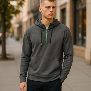 Spyder Gray Performance Jacket with Green Accents